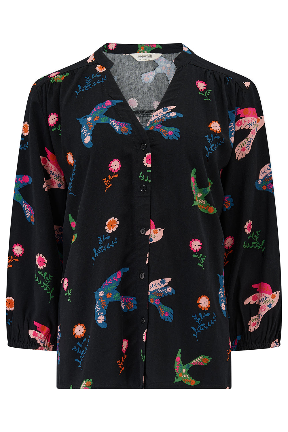 Elkie Blouse - Black, Rainbow Folk Bird