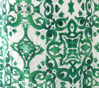 Ivy Dress - Green White Tile