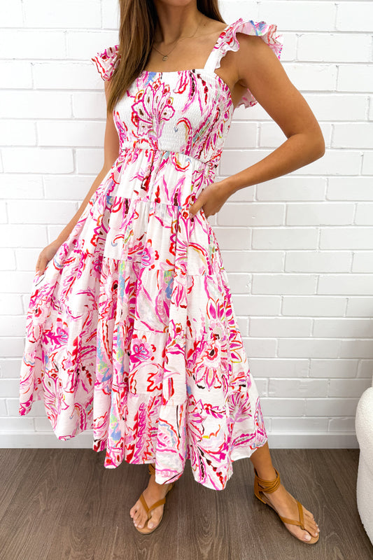 Lyric Dress - Pink Paisley Floral