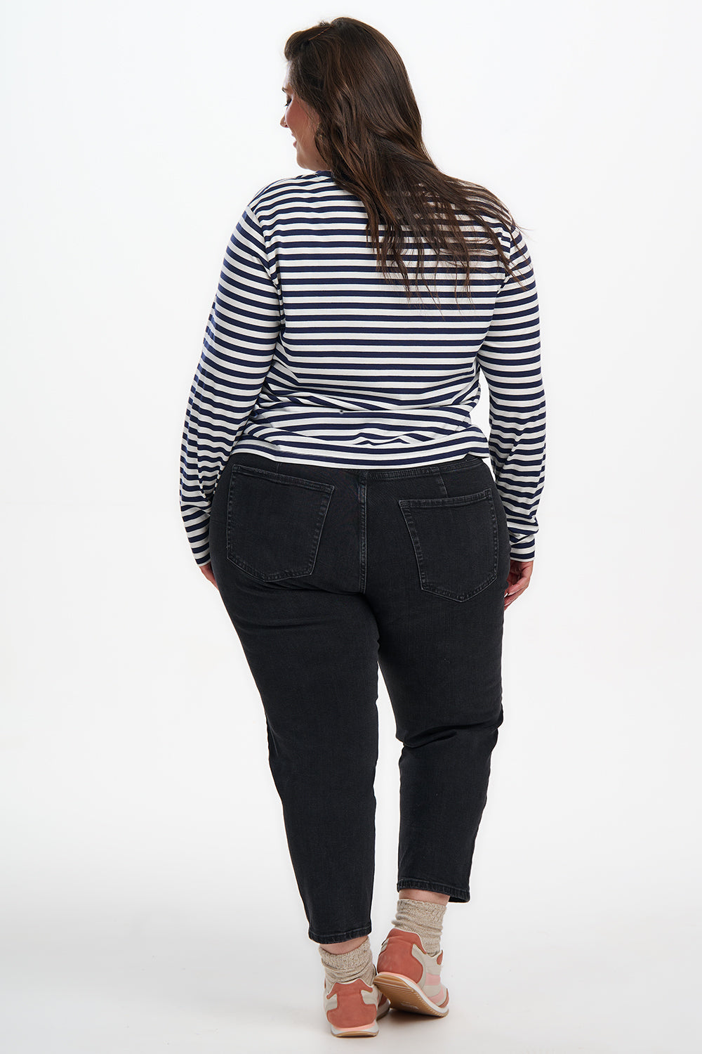 Brunswick Jersey Top - Navy/Off White, Cat